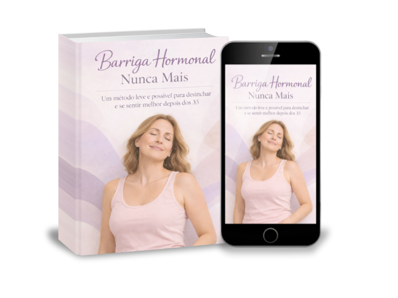 Capa do ebook Barriga Hormonal Nunca Mais